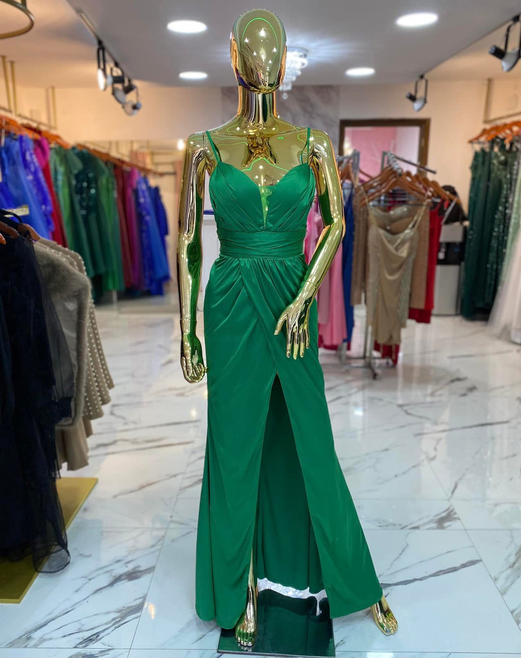Vestido Dama verde claro