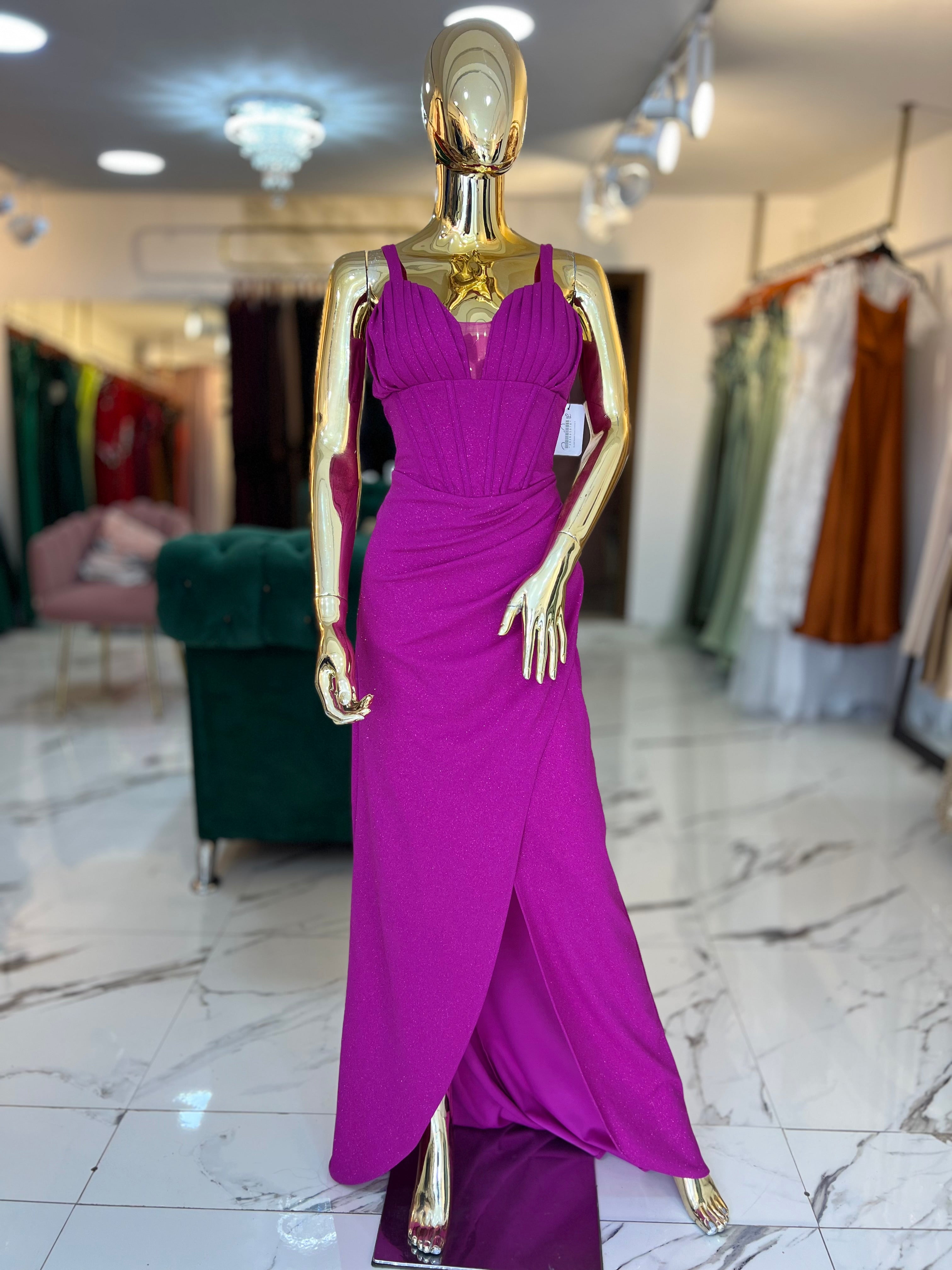 Vestido Fucsia shimmer