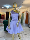 Mini Vestido satén lila niña