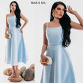 Vestido corte A cinto